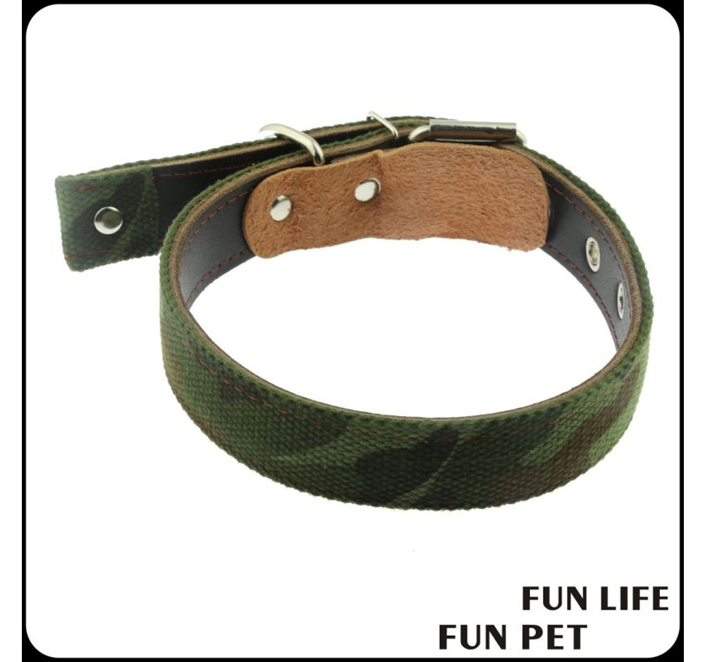 Custom Camouflage Canvas Dog Collar with Genuine Leather Details (3).jpg